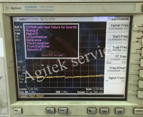 频谱仪维修--是德E4445A频谱分析仪修理案例